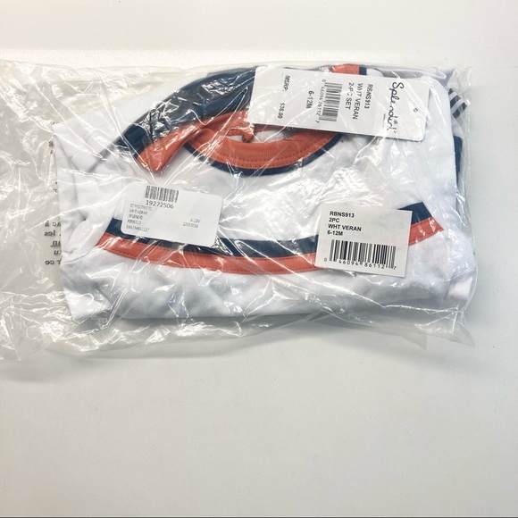NWT! SPLENDID Baby Boy Piped Stripe Tee Set - Picture 7 of 7